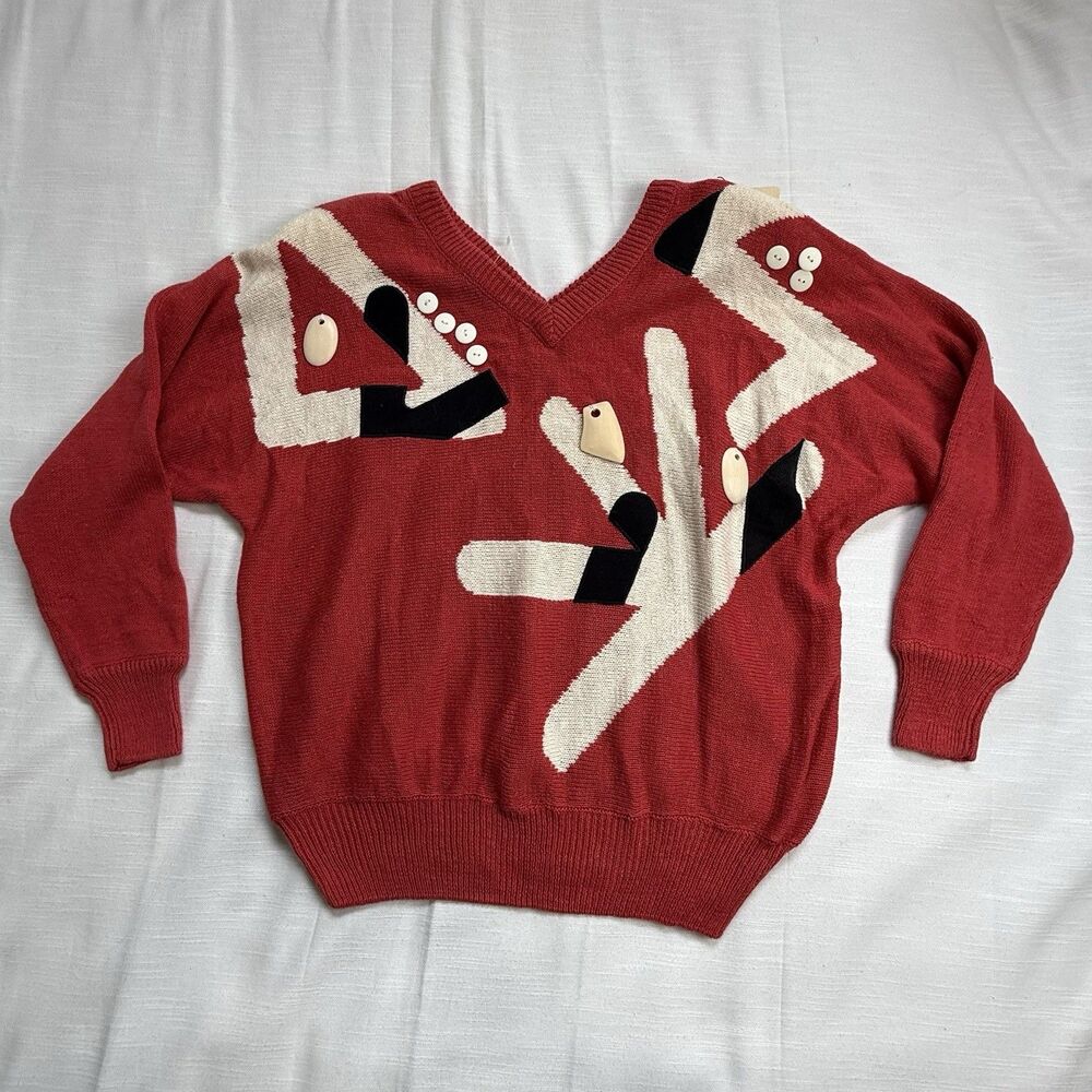 Vintage Spree International 90s Abstract Sweater New